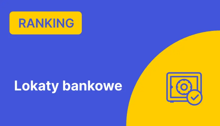 Niebieski baner z napisem "RANKING" i ikoną sejfu z zaznaczeniem.